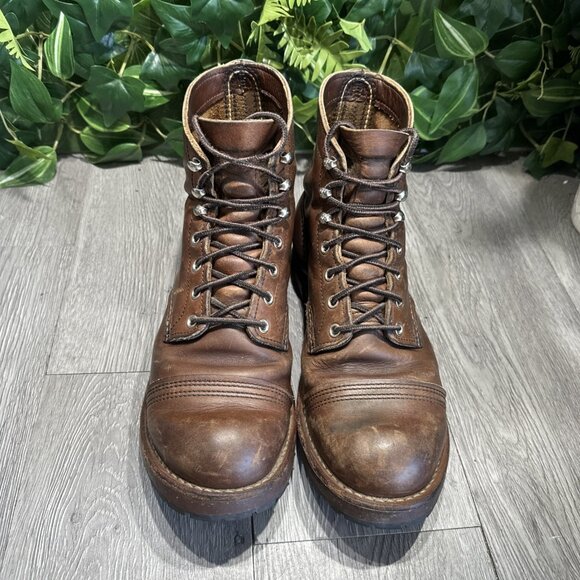 Redwing Red Wing Iron Ranger 8111 Brown Leather Boots Shoes UK 7.5 US 8.5 41.5 main image 4